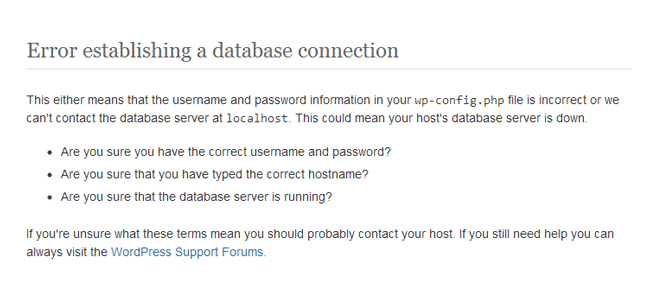 Corrupted Database