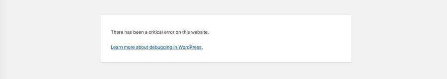 WordPress Syntax Error